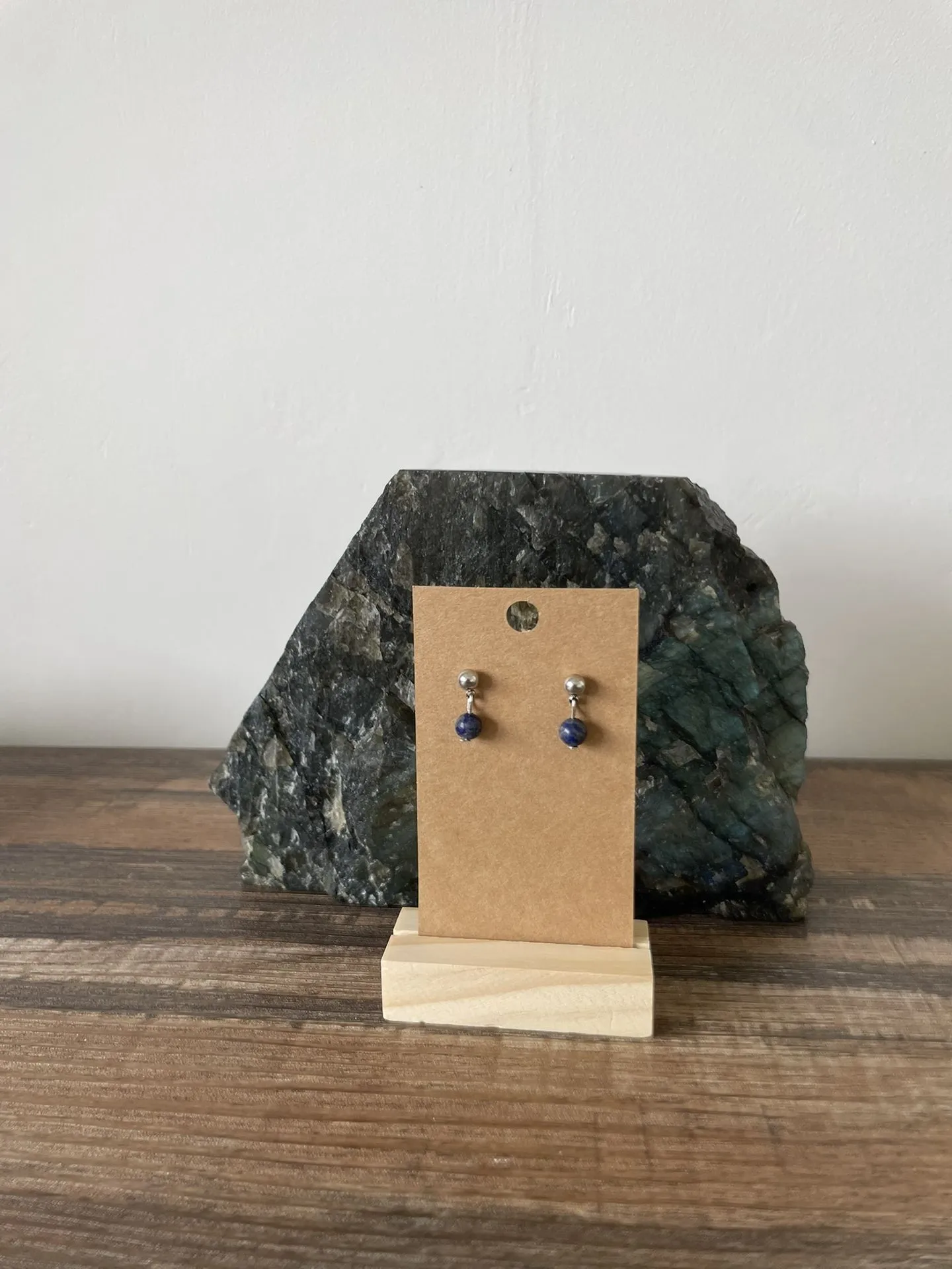 Boucles d'oreilles Puces Lapis Lazuli