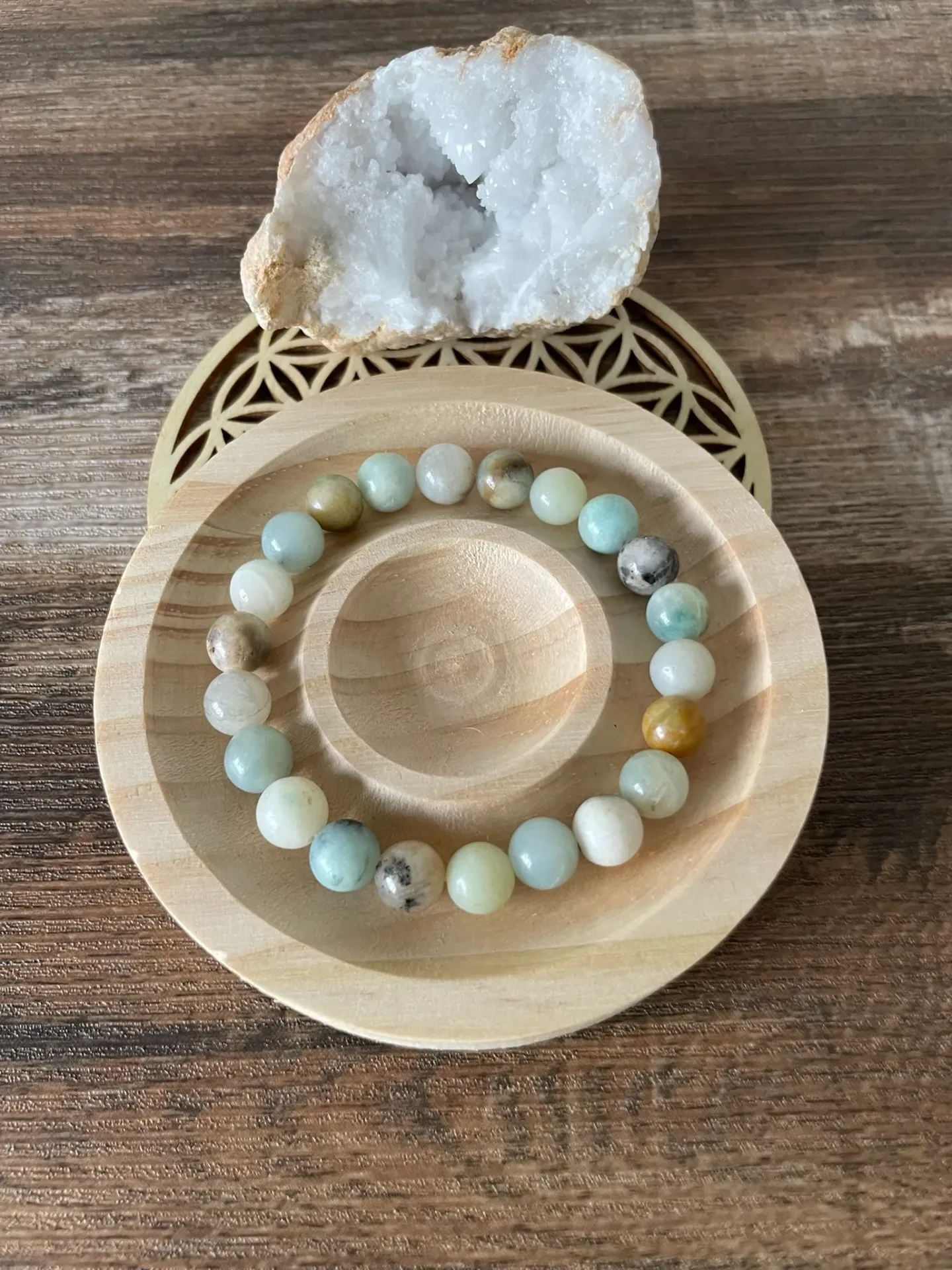 Bracelet Amazonite Multicolore - 8mms